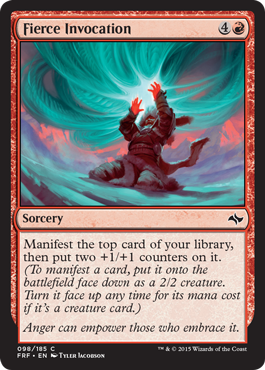 Fierce Invocation (Fate Reforged) Light Play