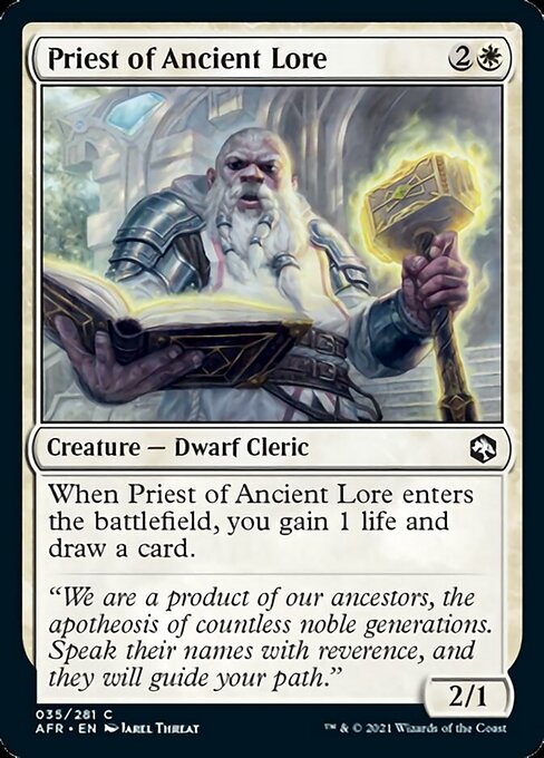 Priest of Ancient Lore (Adventures in the Forgotten Realms) Light Play
