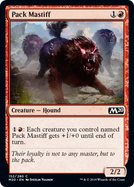 Pack Mastiff (Magic 2020 Core Set) Near Mint