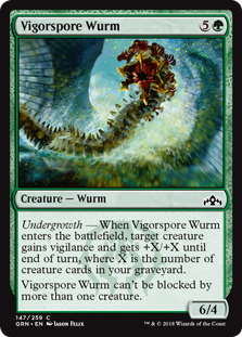 Vigorspore Wurm (Guilds of Ravnica) Medium Play