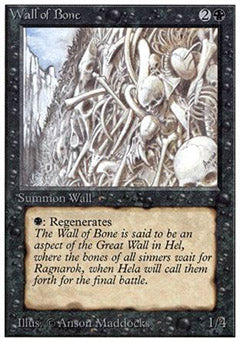 Wall of Bone (Unlimited) Heavy Play