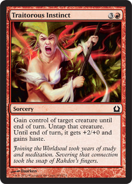 Traitorous Instinct (Return to Ravnica) Light Play Foil