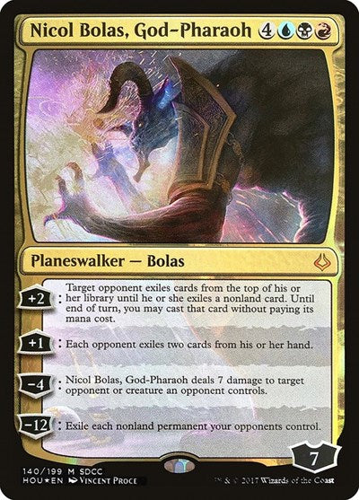Nicol Bolas, God-Pharaoh (SDCC 2017 Exclusive) (Promos: Media) Near Mint Foil