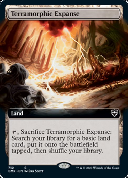 Terramorphic Expanse (Extended Art) (Commander Legends) Near Mint Foil
