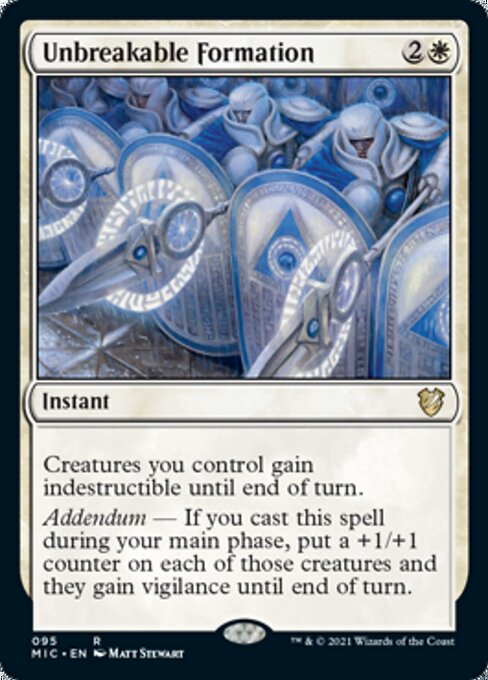 Unbreakable Formation (Commander 2021 Midnight Hunt) Near Mint
