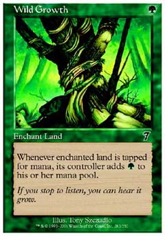 Wild Growth (7th Edition) Light Play Foil