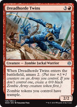 Dreadhorde Twins (War of the Spark) Near Mint Foil