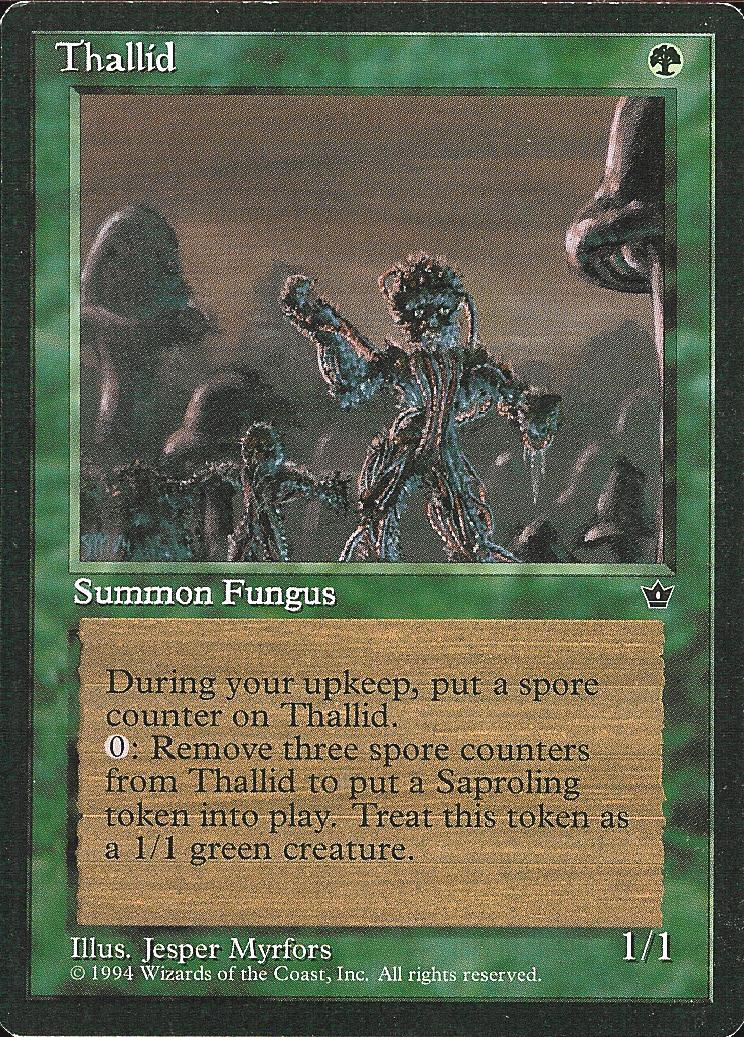 Thallid (3) (Fallen Empires) Light Play