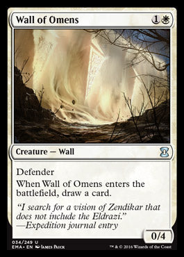 Wall of Omens (Eternal Masters) Near Mint Foil