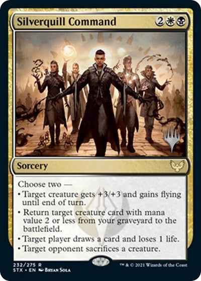 Silverquill Command (Promo Pack: Strixhaven) Medium Play Foil