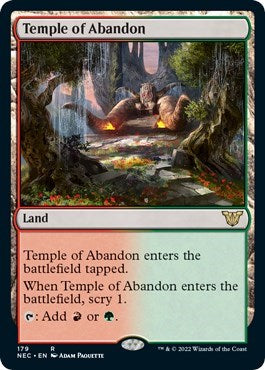 Temple of Abandon (Commander: Kamigawa: Neon Dynasty) Near Mint