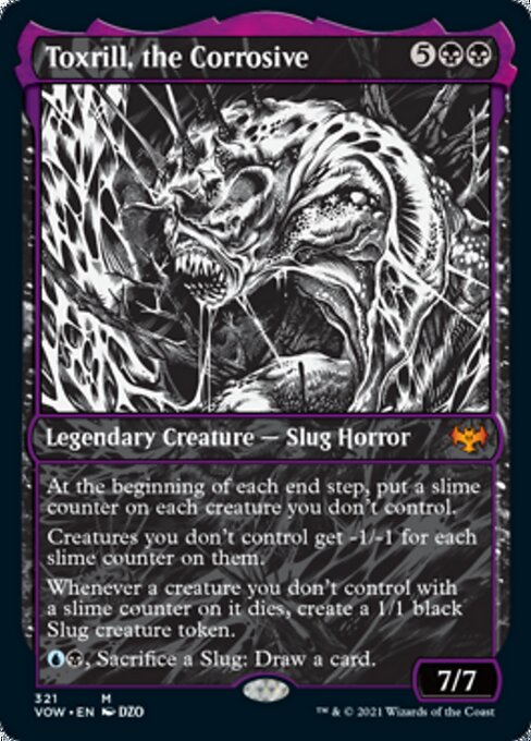 Toxrill, the Corrosive (Showcase) (Innistrad: Crimson Vow) Near Mint Foil