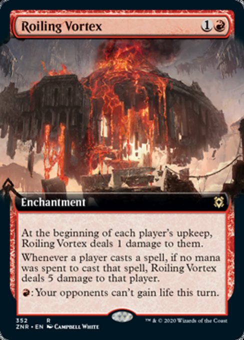 Roiling Vortex (Extended Art) (Zendikar Rising) Near Mint Foil