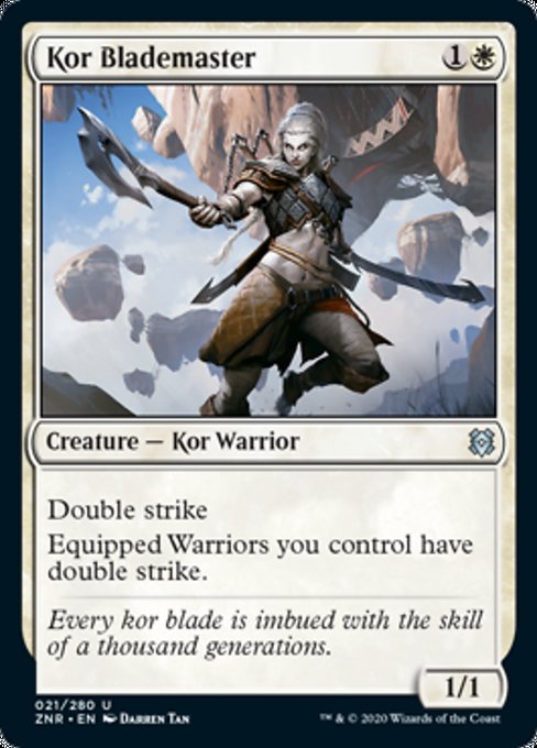 Kor Blademaster (Zendikar Rising) Medium Play