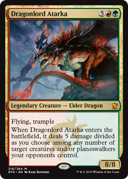 Dragonlord Atarka (Dragons of Tarkir) Medium Play