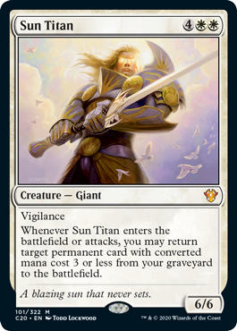 Sun Titan (Commander 2020 Ikoria) Light Play