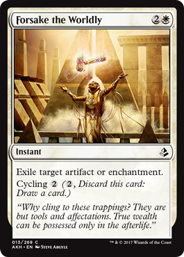 Forsake the Worldly (Amonkhet) Near Mint