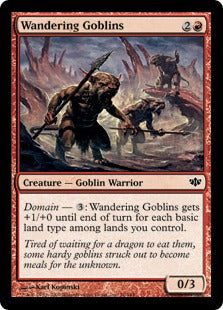 Wandering Goblins (Conflux) Medium Play Foil