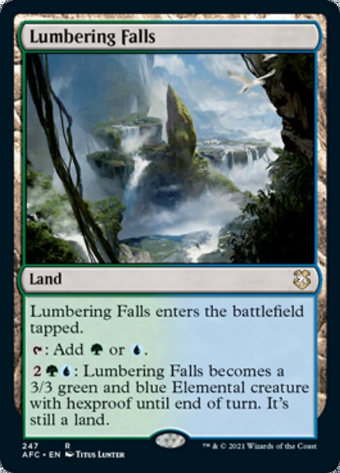 Lumbering Falls (Commander 2021 Forgotten Realms) Near Mint