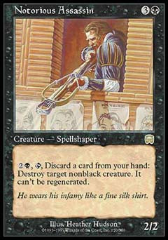 Notorious Assassin (Mercadian Masques) Medium Play