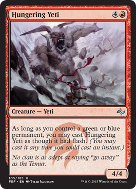 Hungering Yeti (Fate Reforged) Medium Play