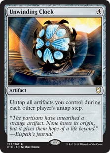 Unwinding Clock (Commander 2018) Light Play