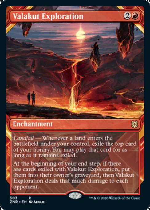 Valakut Exploration (Showcase) (Zendikar Rising) Light Play Foil