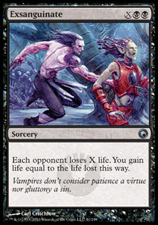 Exsanguinate (Scars of Mirrodin) Medium Play Foil