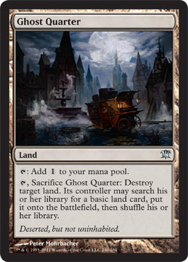 Ghost Quarter (Innistrad) Heavy Play Foil