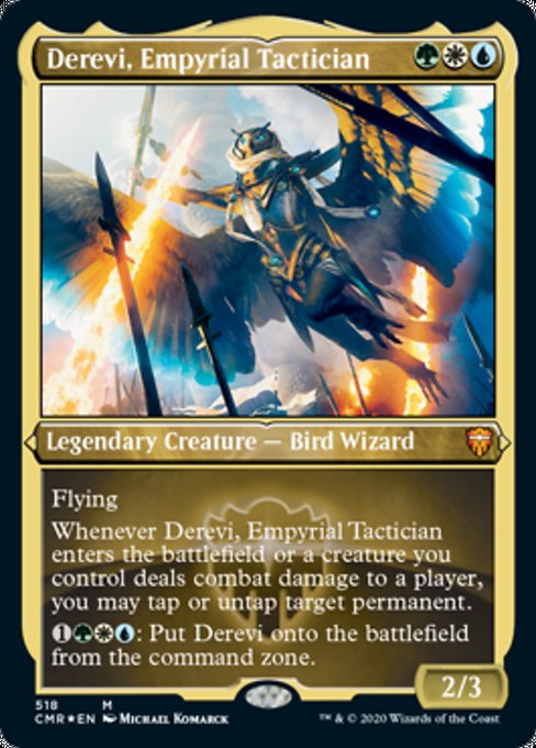 Derevi, Empyrial Tactician (Foil Etched) (Commander Legends) Near Mint Foil