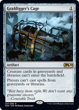 Grafdigger's Cage (Magic 2020 Core Set) Medium Play Foil
