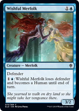 Wishful Merfolk (Throne of Eldraine) Near Mint Foil