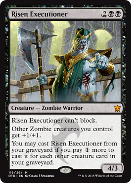 Risen Executioner (Dragons of Tarkir) Light Play