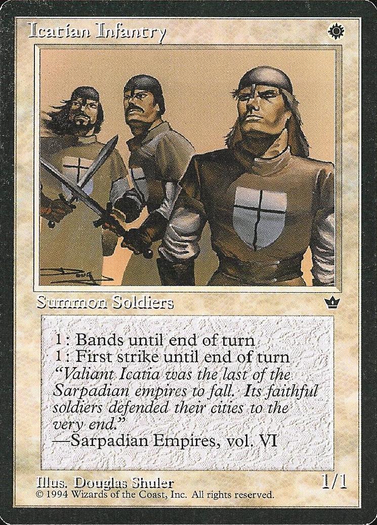 Icatian Infantry (3) (Fallen Empires) Medium Play