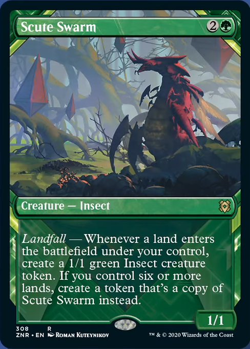Scute Swarm (Showcase) (Zendikar Rising) Near Mint Foil