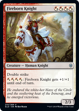 Fireborn Knight (Throne of Eldraine) Near Mint
