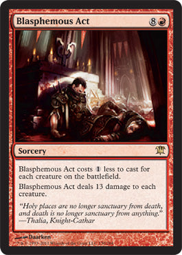 Blasphemous Act (Innistrad) Light Play Foil