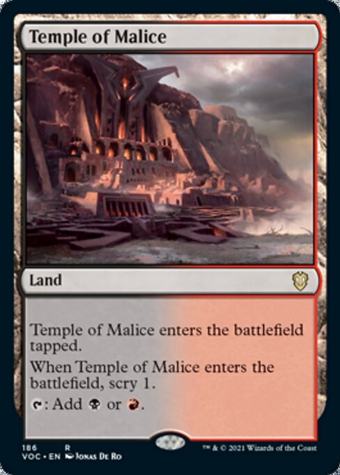 Temple of Malice (Commander 2021 Crimson Vow) Near Mint
