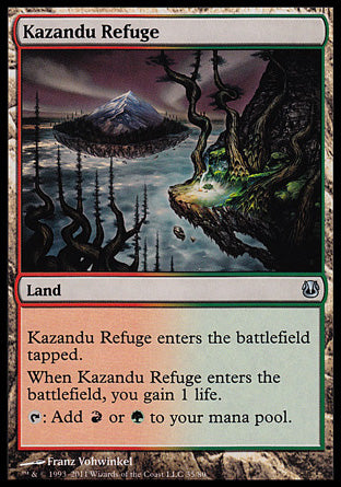 Kazandu Refuge (Duel Decks: Ajani vs Nicol Bolas) Medium Play