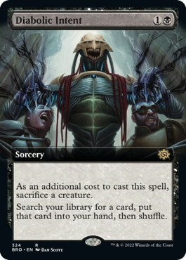Diabolic Intent (Extended Art) (The Brothers' War) Near Mint