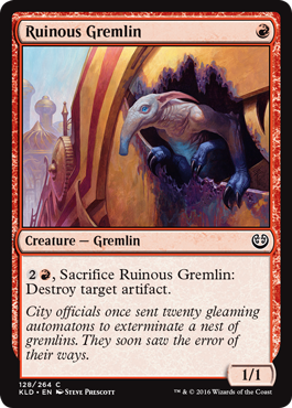 Ruinous Gremlin (Kaladesh) Medium Play