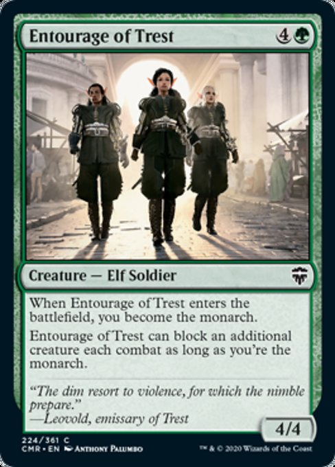 Entourage of Trest (Commander Legends) Medium Play Foil