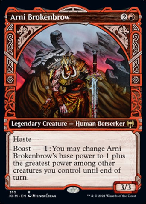 Arni Brokenbrow (Showcase) (Kaldheim) Near Mint Foil
