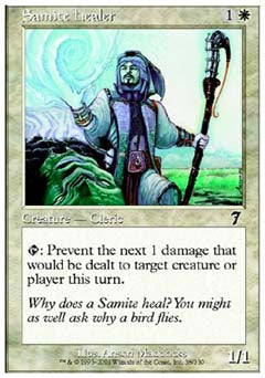 Samite Healer (7th Edition) Heavy Play
