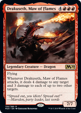 Drakuseth, Maw of Flames (Magic 2020 Core Set) Near Mint