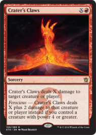 Crater's Claws (Khans of Tarkir) Light Play