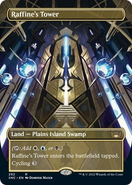 Raffine's Tower (Borderless) (Streets of New Capenna) Near Mint
