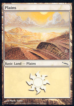 Plains (287) (Mirrodin) Near Mint Foil