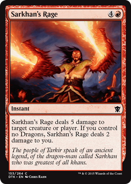 Sarkhan's Rage (Dragons of Tarkir) Medium Play