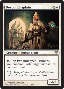 Devout Chaplain (Avacyn Restored) Near Mint Foil